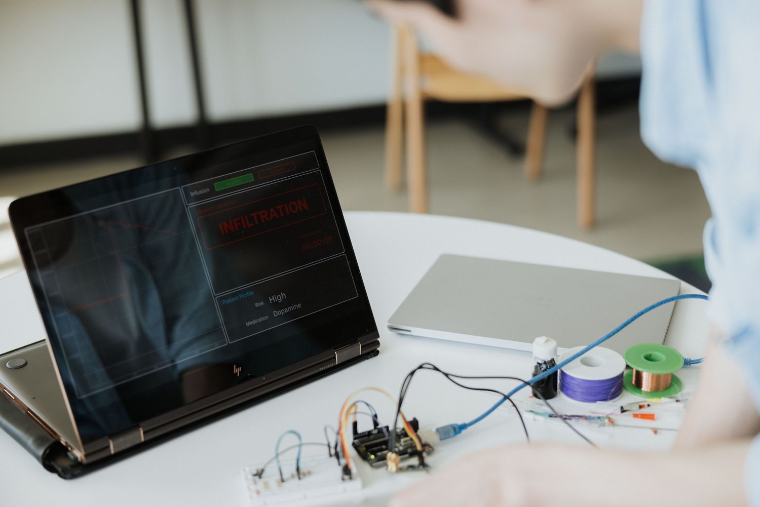 The Attentiv Catheter in use